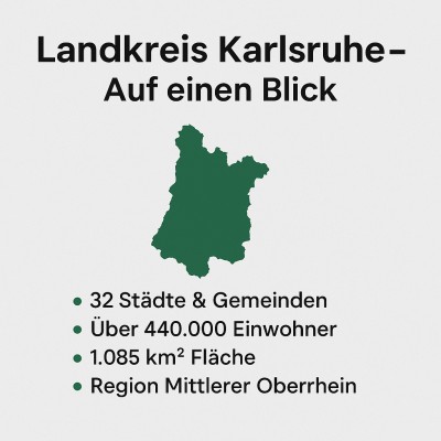 Landkreis Karlsruhe: Zahlen, Aufgaben und Struktur im Überblick